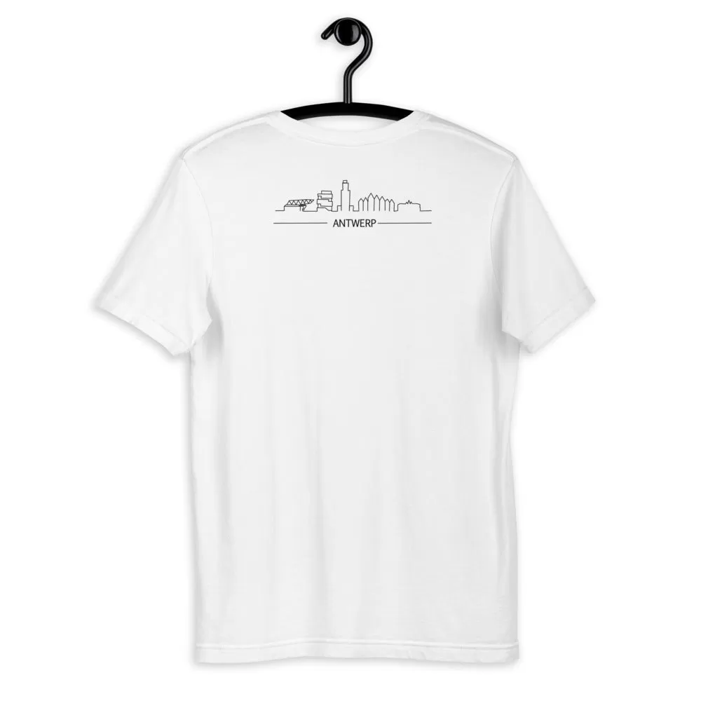 Antwerp Skyline Back T-shirt