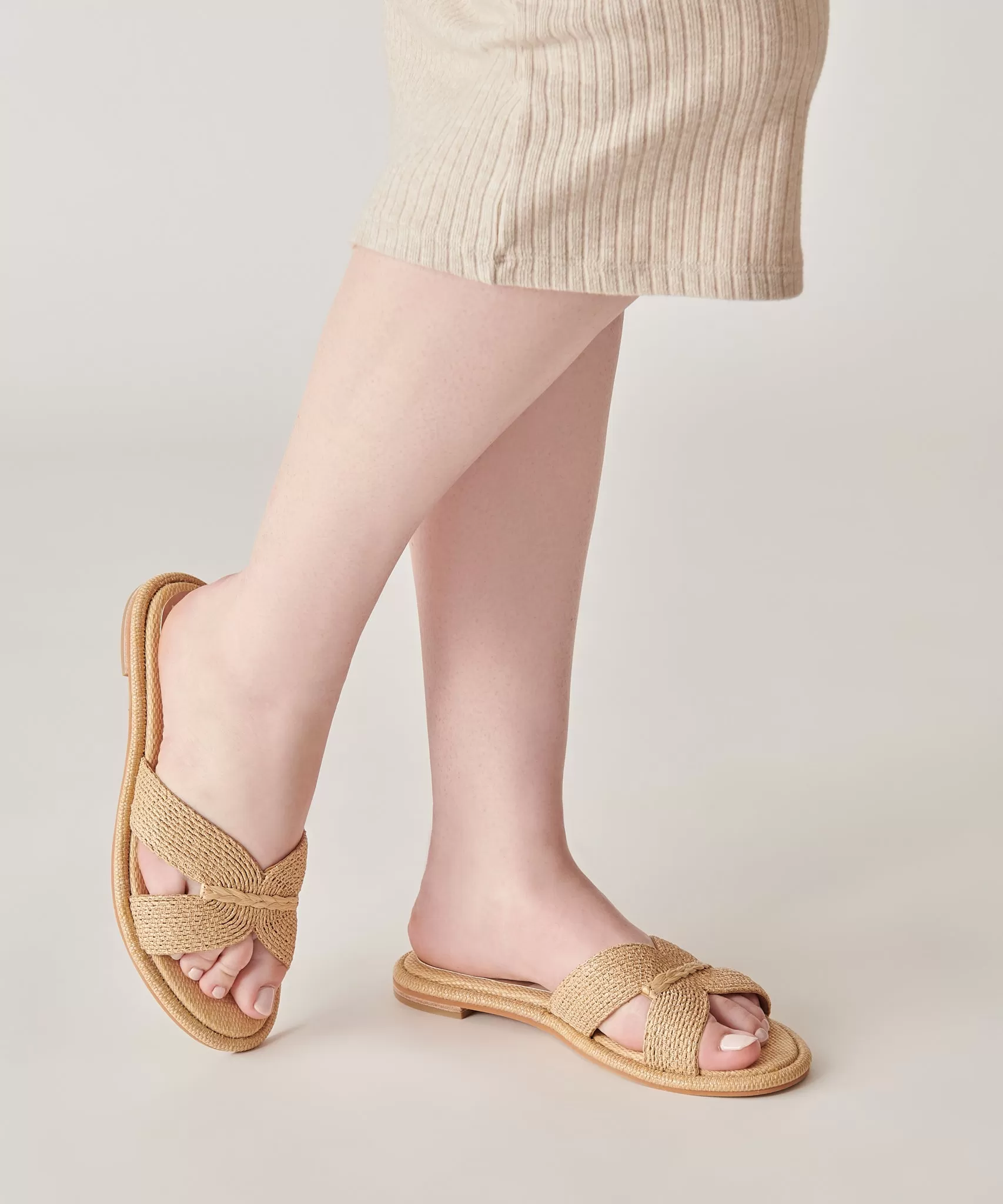 ATOMIC SANDALS LT NATURAL RAFFIA