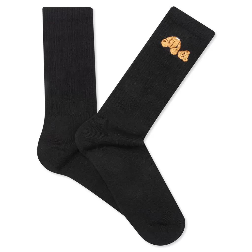 Bear Socks - Black/Brown