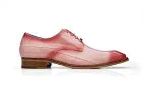 Belvedere - Italo, Genuine Hand Painted Eel Dress Shoe - Antique Pink - D05