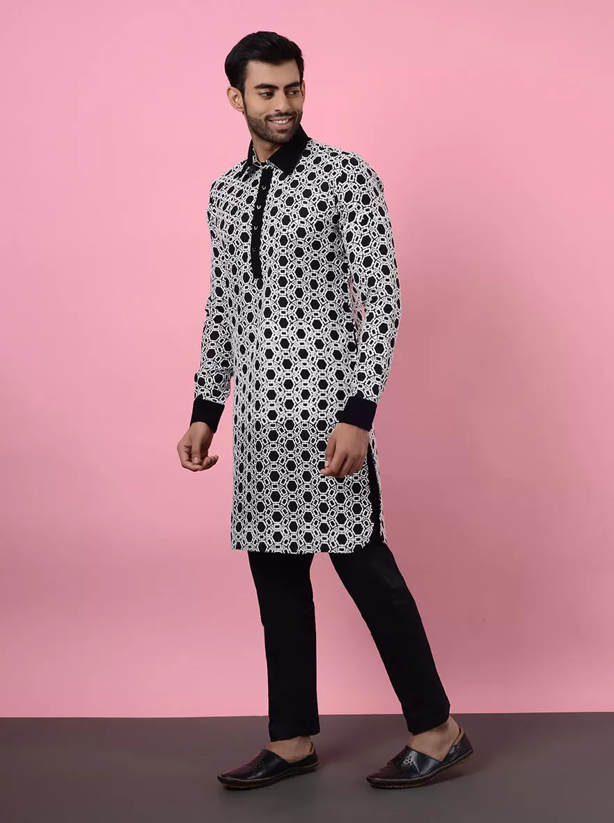 Black Pathani Kurta | TULA