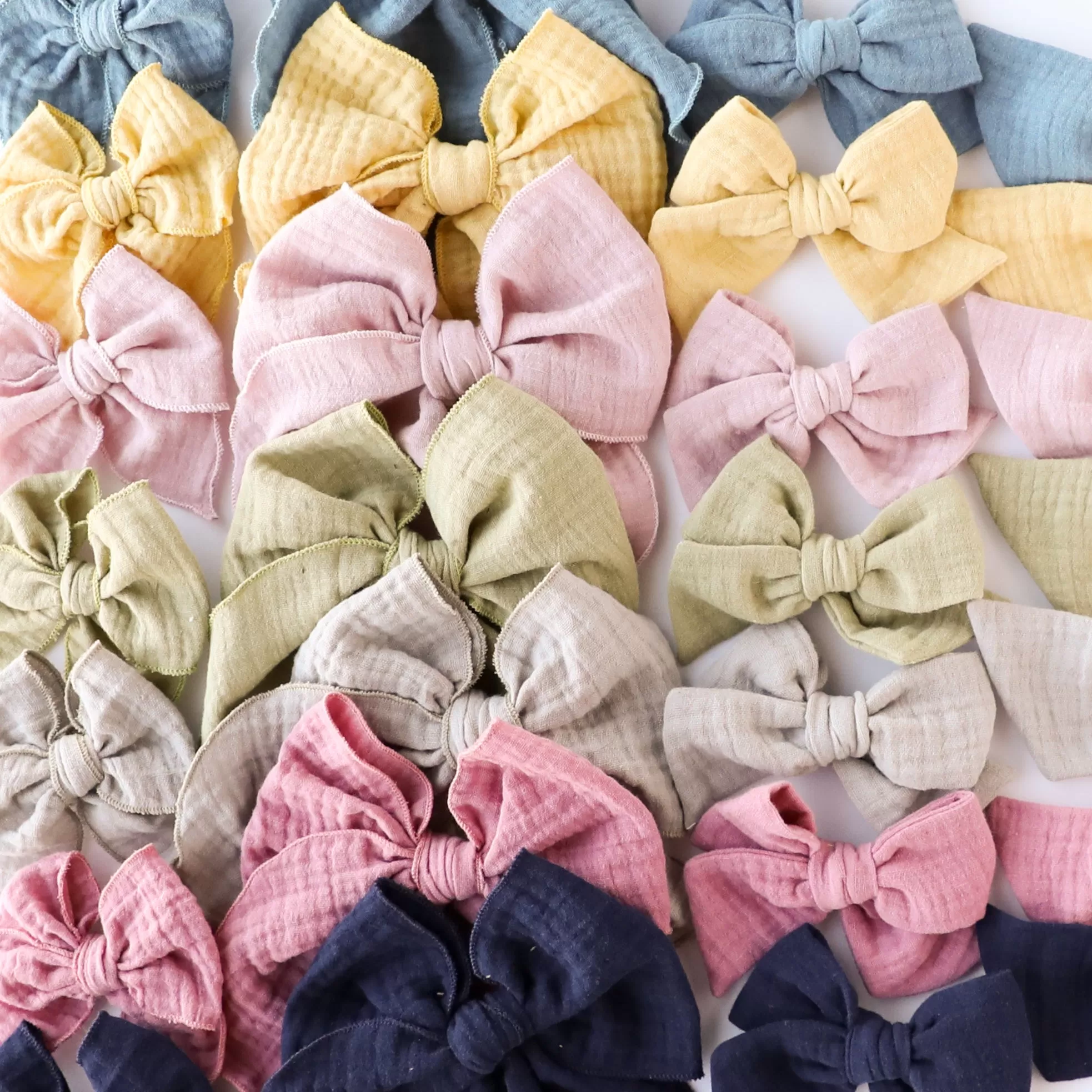 Blush | Gauze Petite Party Bow