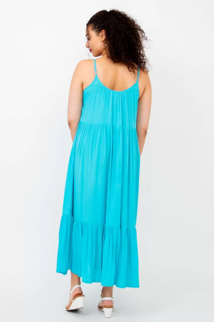 Boha Dress, Turquoise