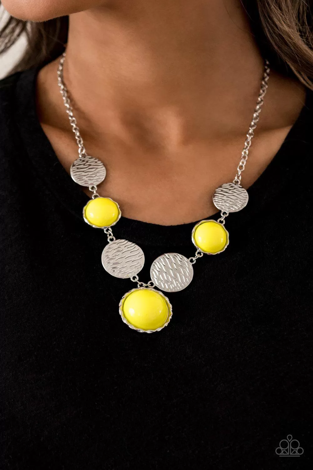 Bohemian Bombshell Yellow Necklace - Paparazzi Accessories