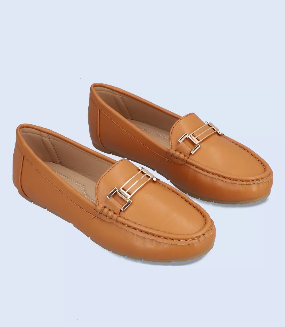 BW8460-TAN-Women Casual Moccasins