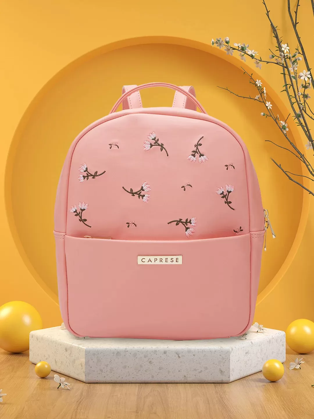 Caprese Dara Backpack Medium Pink