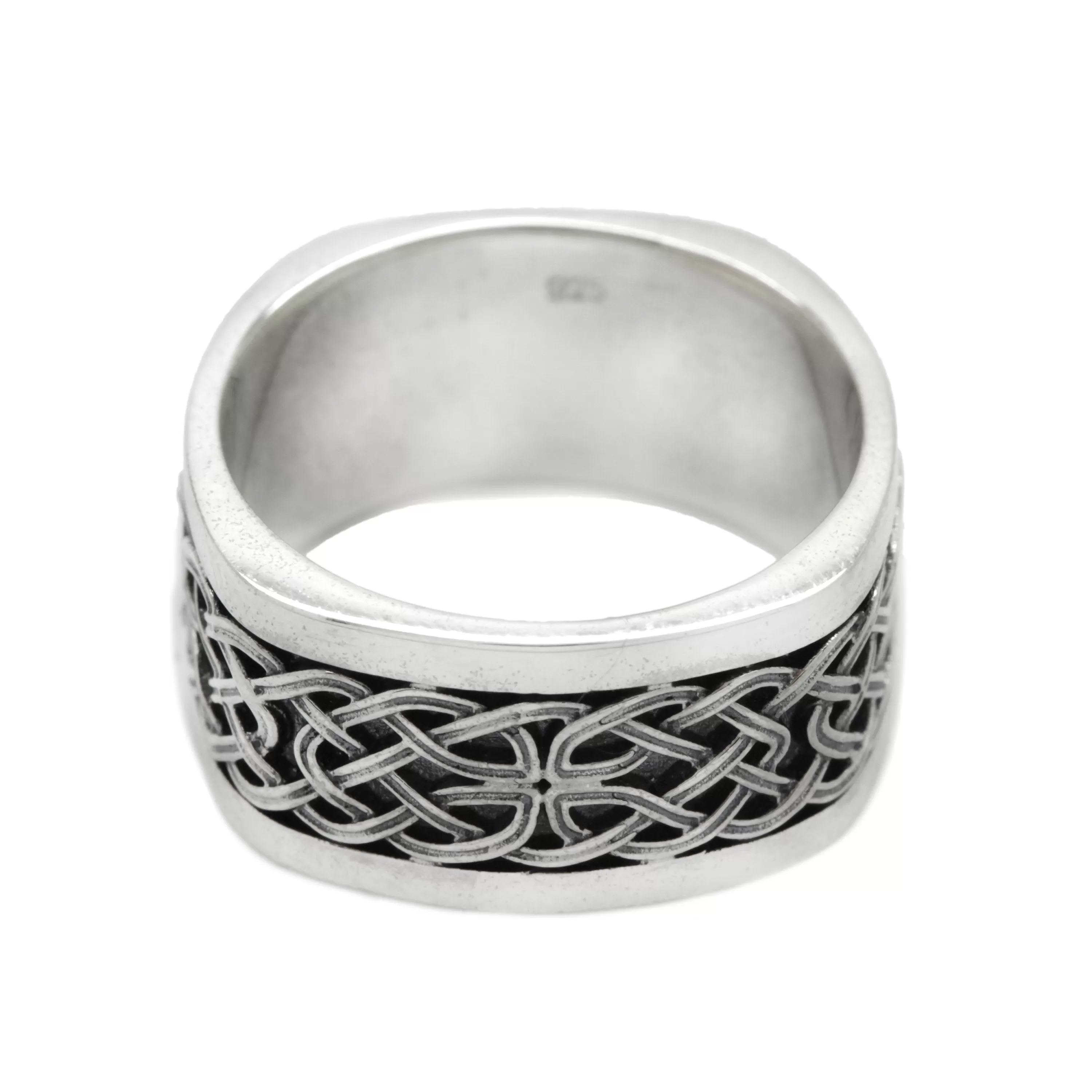 Celtic Ethnic Ornament Men Ring Sterling Silver 925