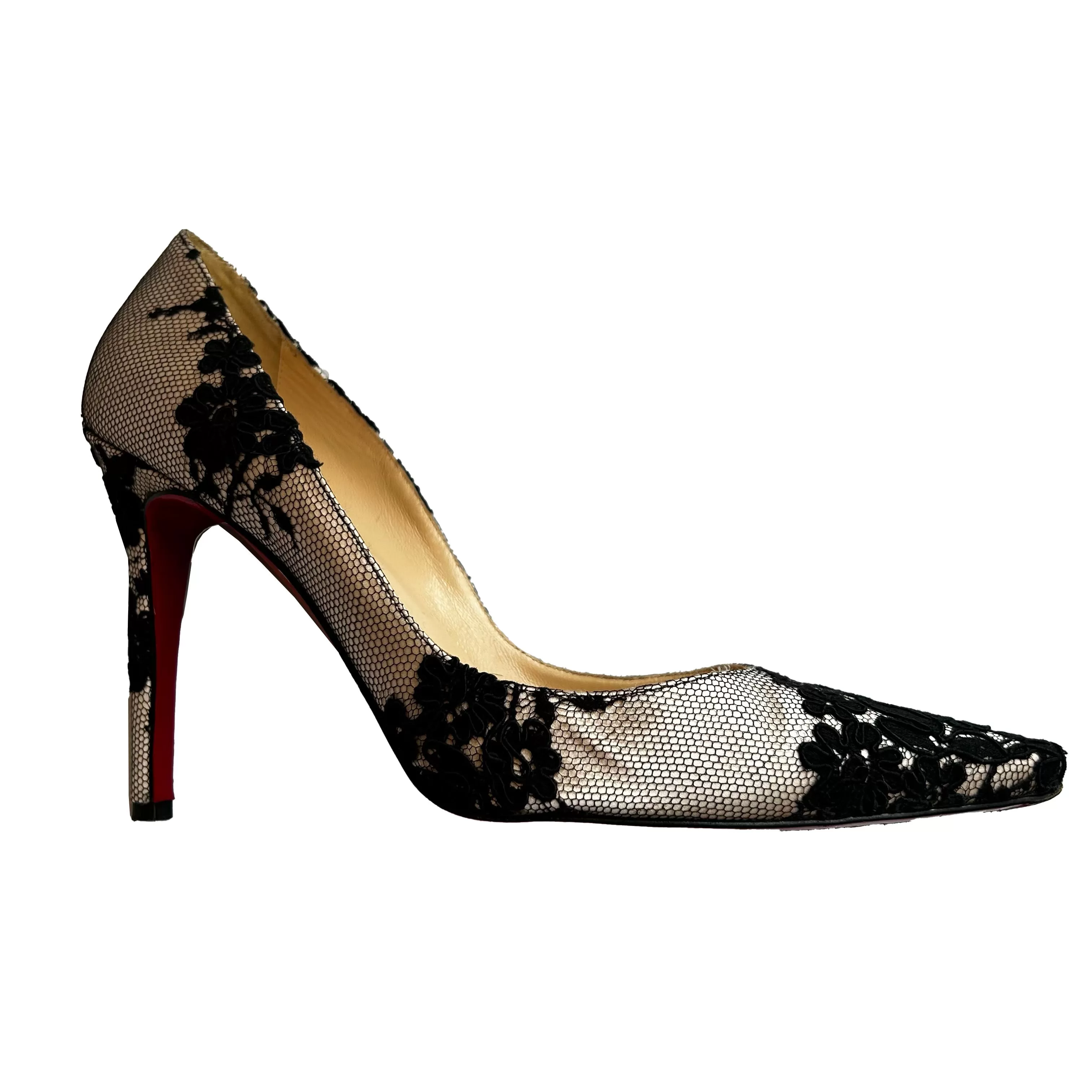 Christian Louboutin Lace Court Shoe Heels 40