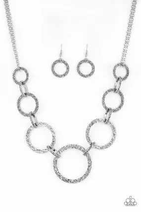 City Circus Silver Necklace - Paparazzi Accessories