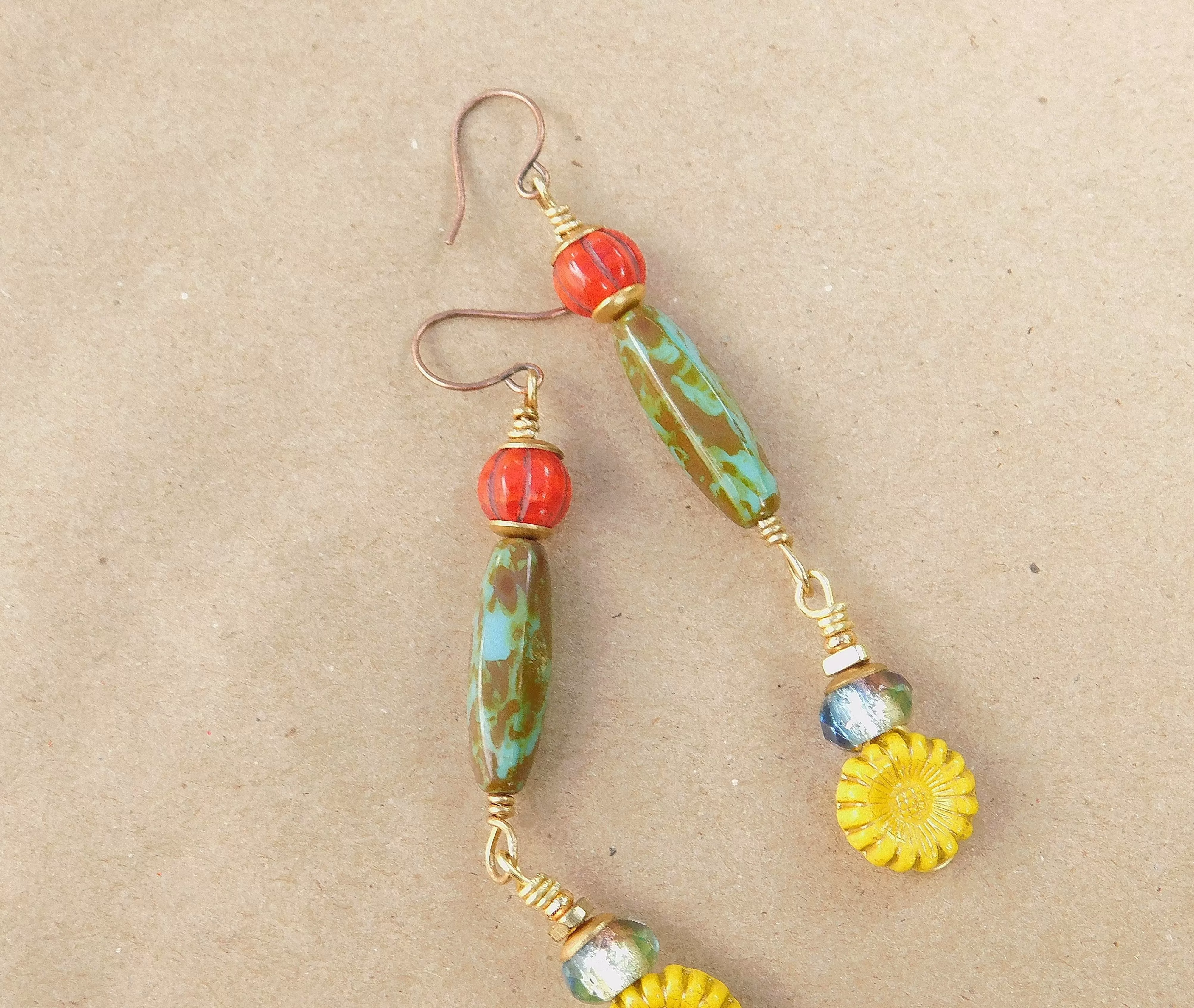 Colorful Dangling Boho Earrings