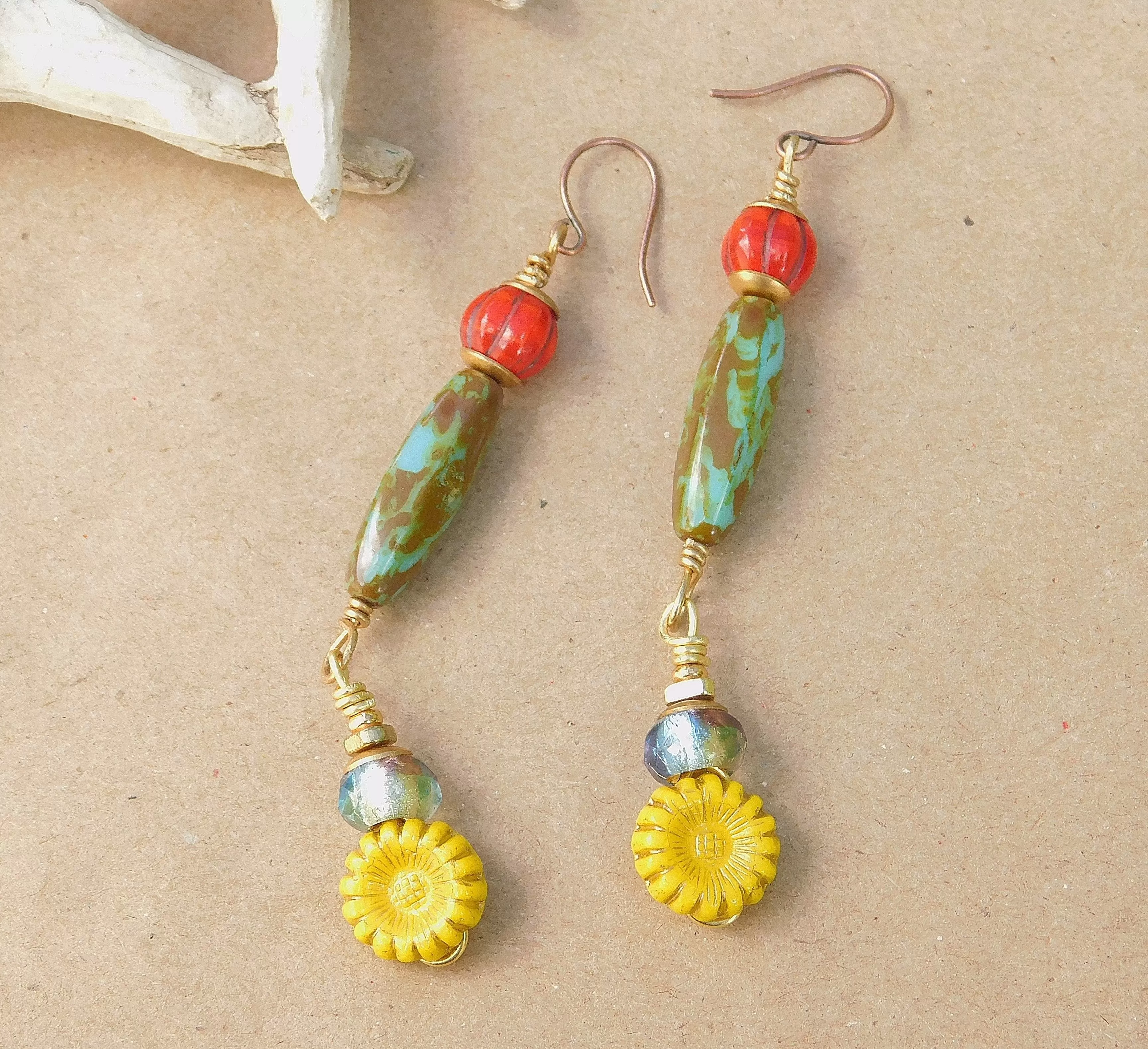 Colorful Dangling Boho Earrings