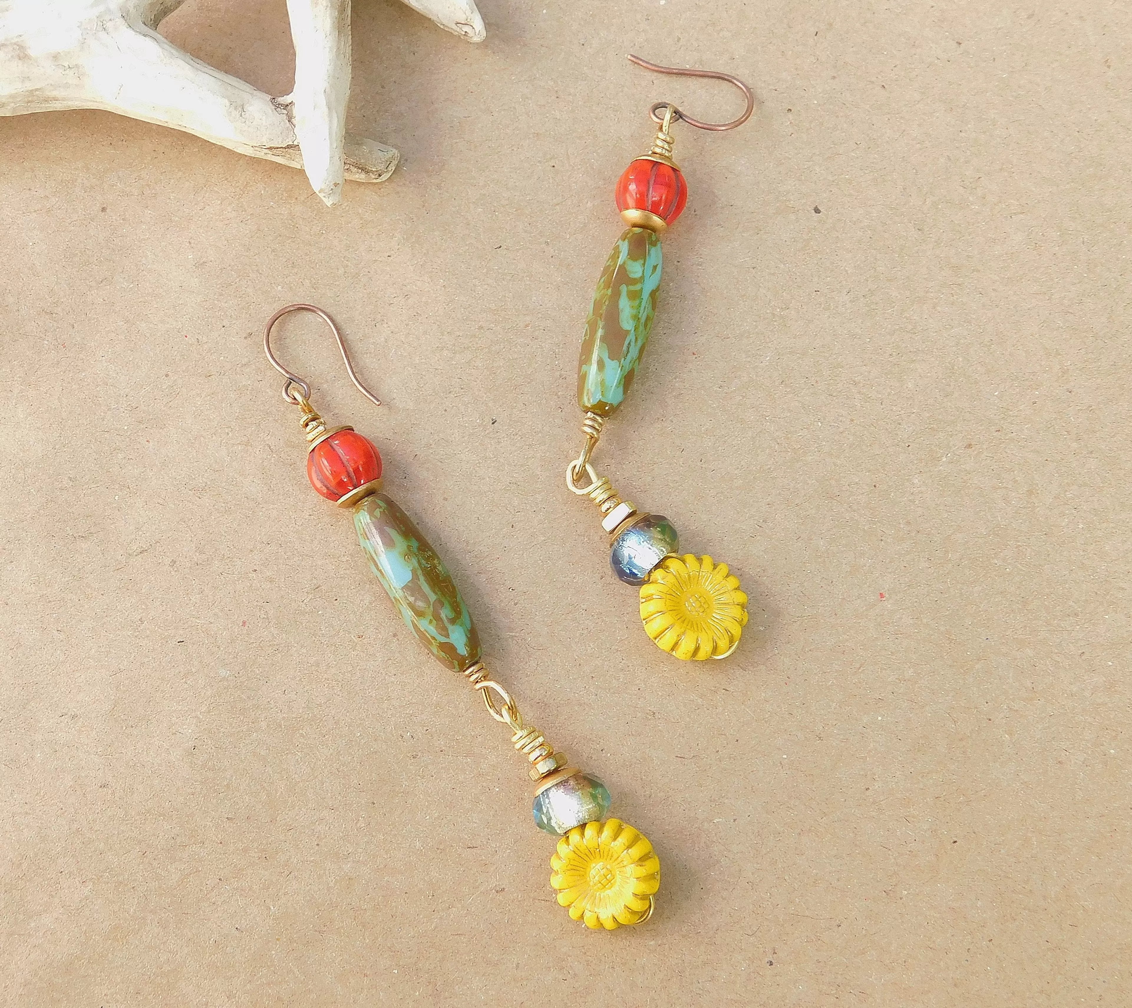 Colorful Dangling Boho Earrings