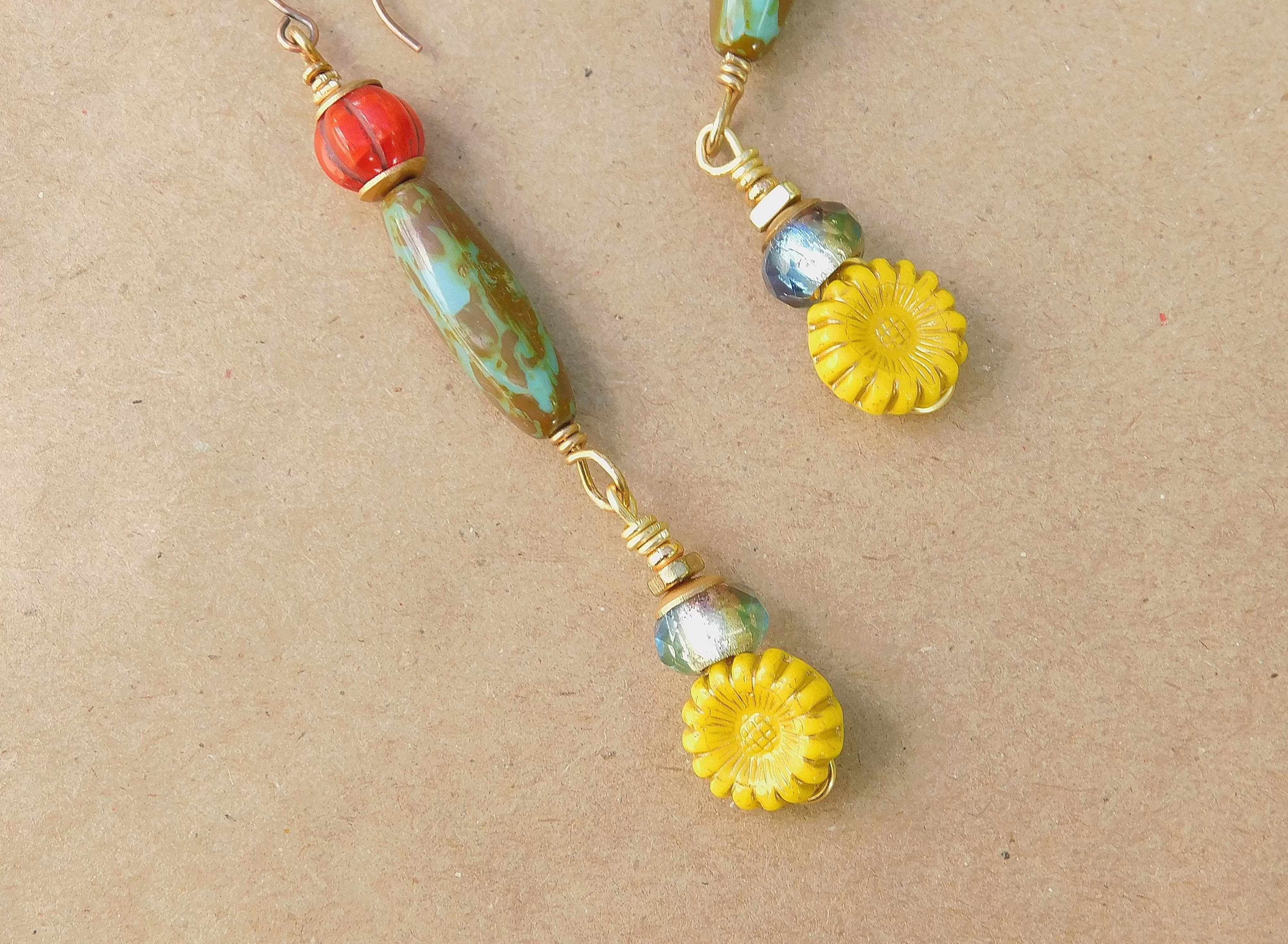 Colorful Dangling Boho Earrings