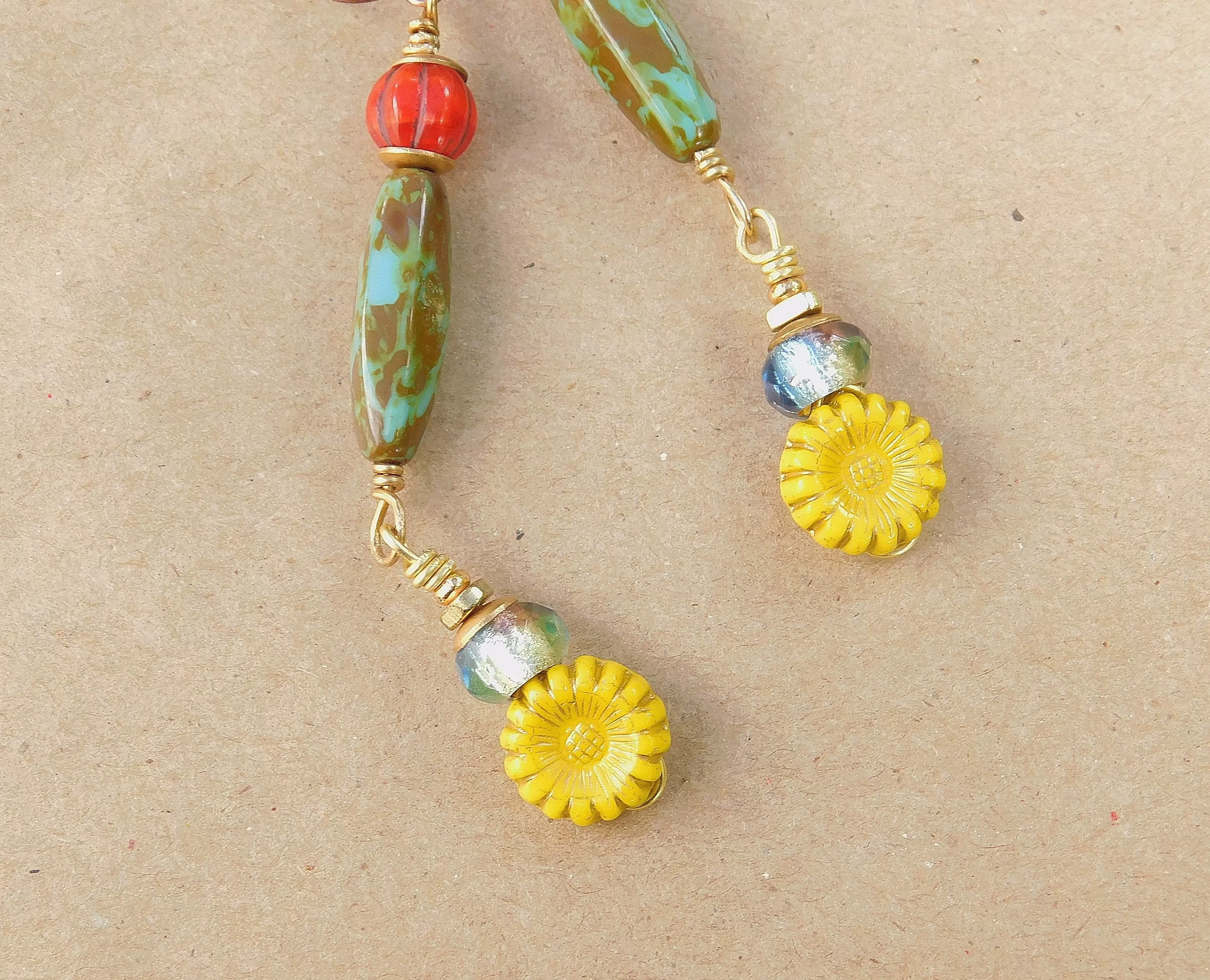 Colorful Dangling Boho Earrings