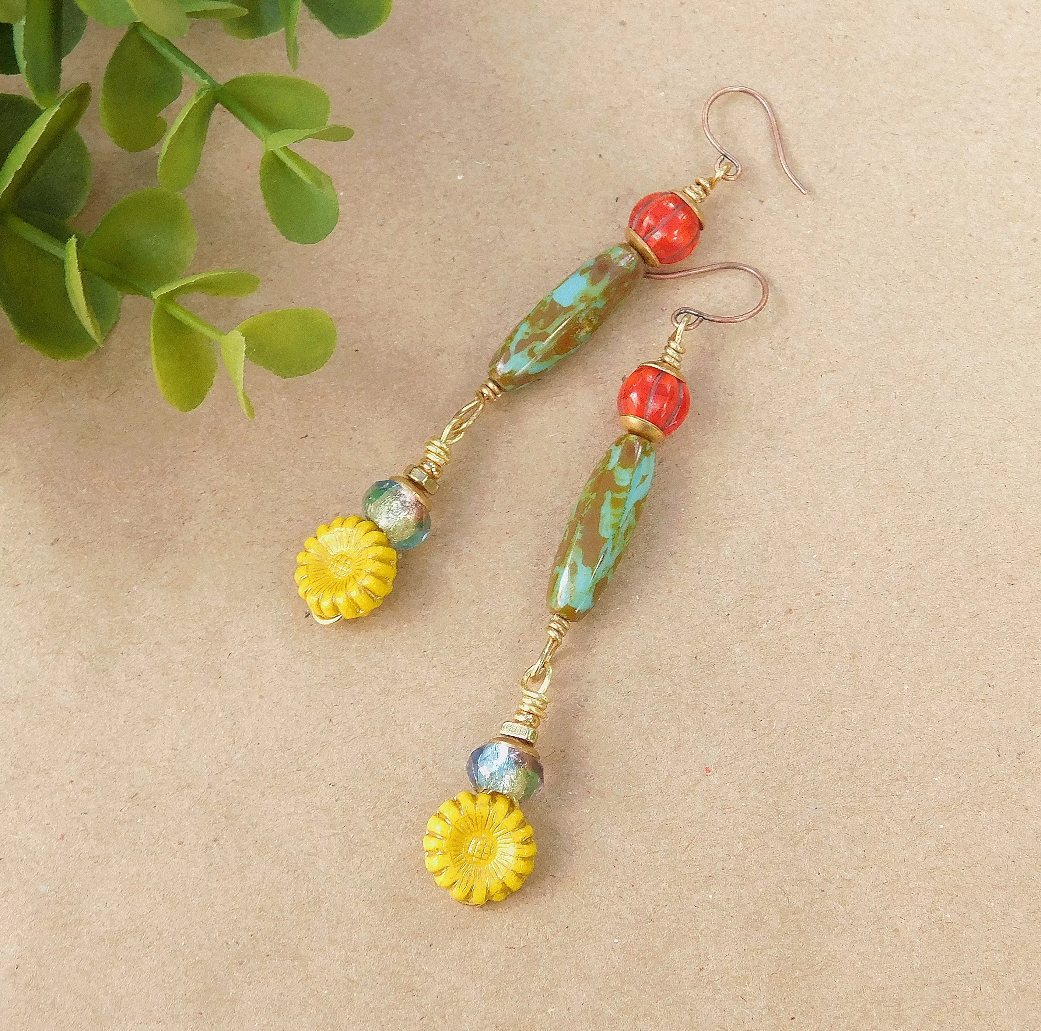 Colorful Dangling Boho Earrings