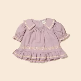 Cotton/Linen Betsy Blouse - Lavender