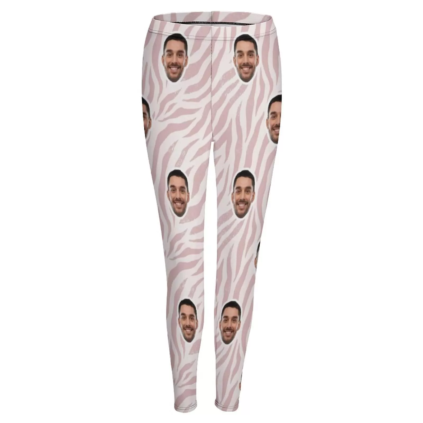 Custom Face Pink Leggings Design Your Own Leggings