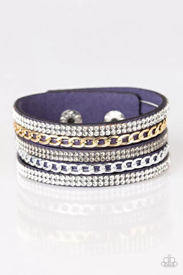 Fashion Fiend  Blue Bracelet - Paparazzi Accessories