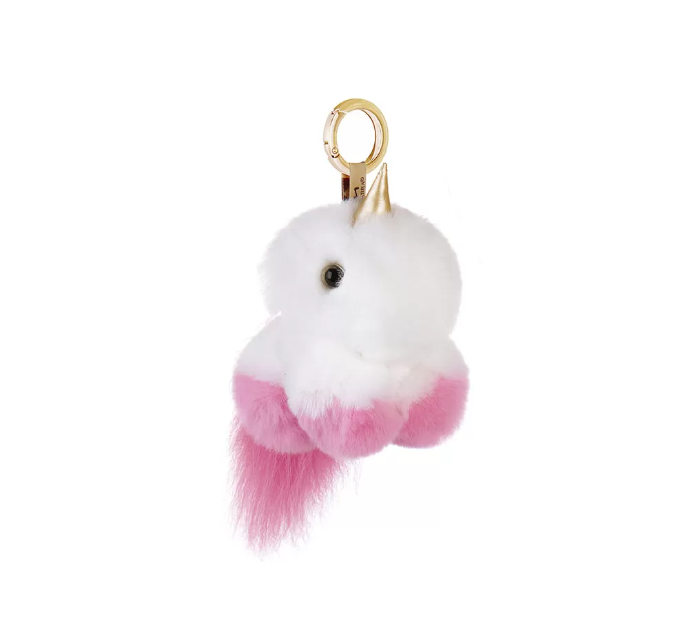 Fluffy Unicorn Keyring