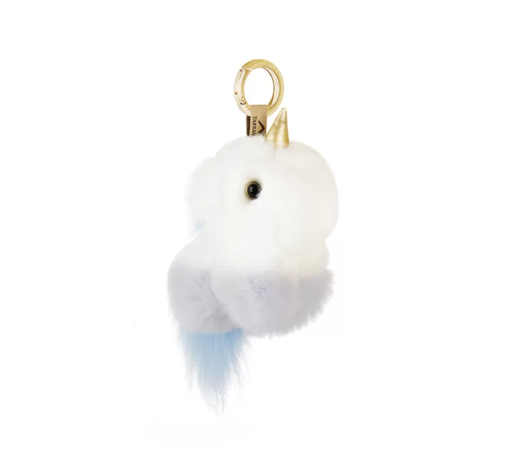 Fluffy Unicorn Keyring