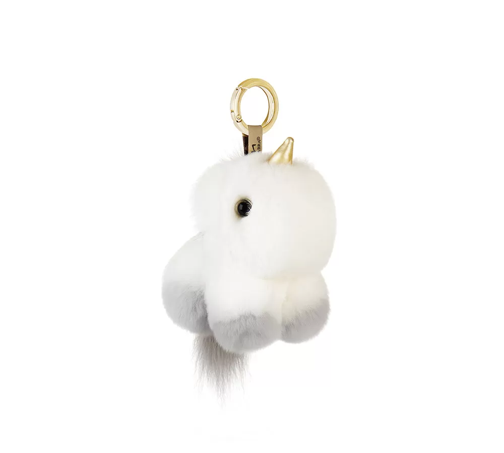 Fluffy Unicorn Keyring