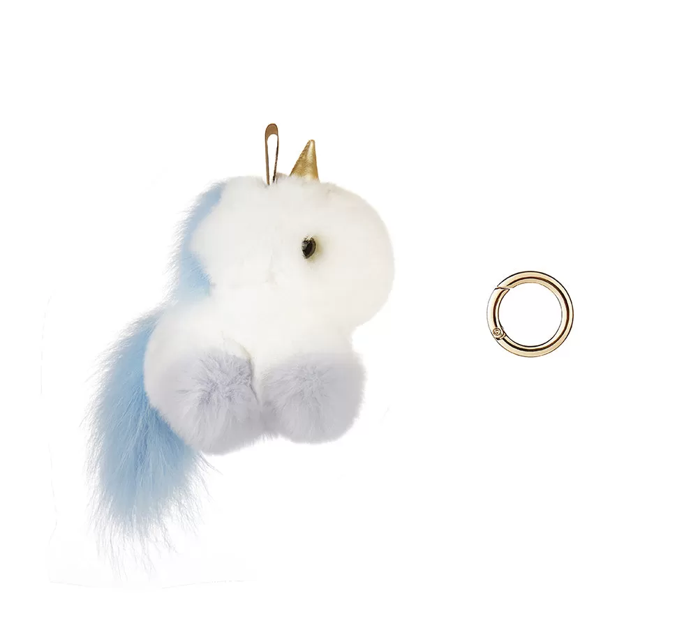 Fluffy Unicorn Keyring