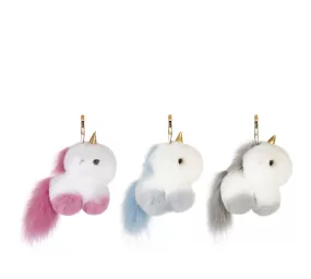 Fluffy Unicorn Keyring