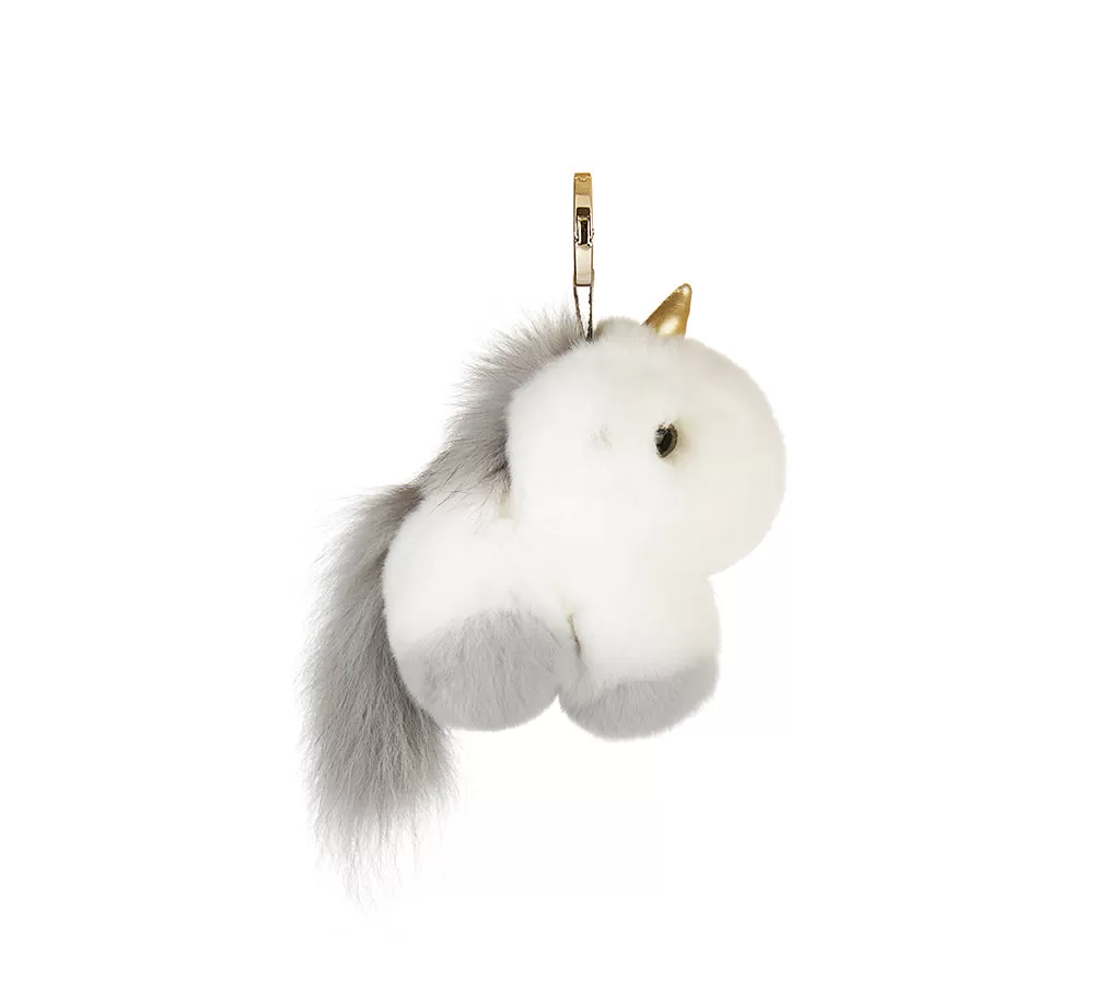 Fluffy Unicorn Keyring