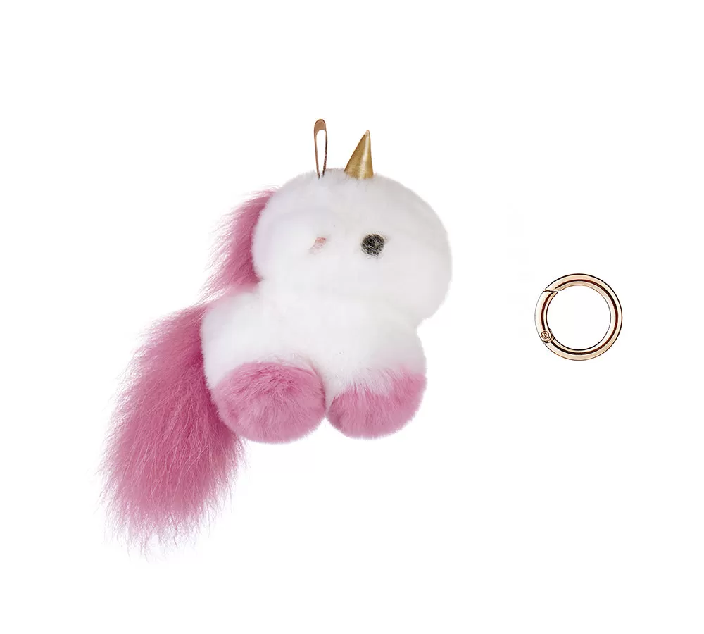 Fluffy Unicorn Keyring