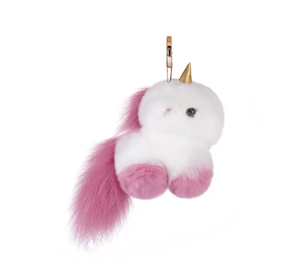 Fluffy Unicorn Keyring