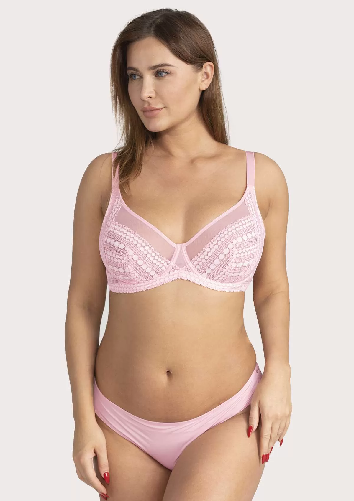 Heroine Polka Dot Sexy Lace Unlined Bra