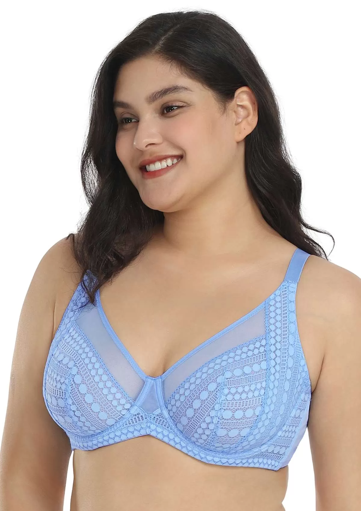 Heroine Polka Dot Sexy Lace Unlined Bra