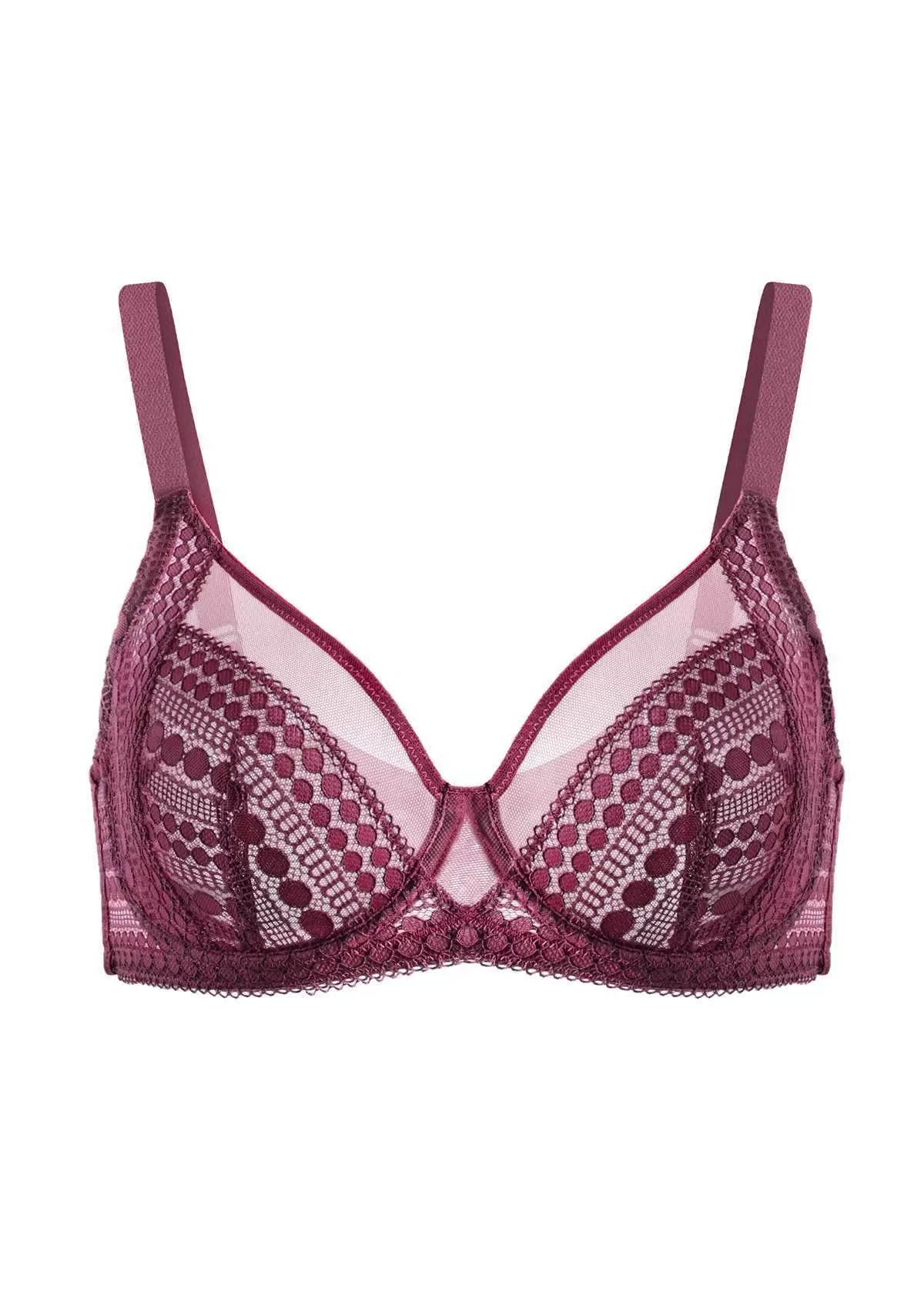 Heroine Polka Dot Sexy Lace Unlined Bra