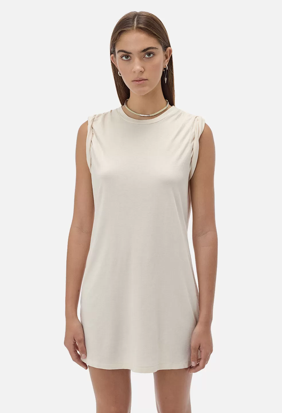 High Twist Cotton Muscle Tunic / Alabaster