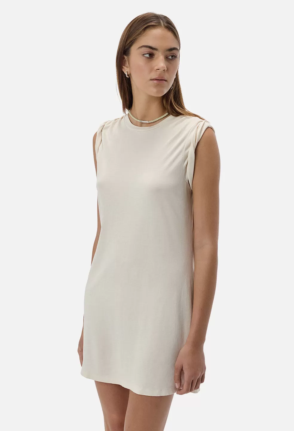 High Twist Cotton Muscle Tunic / Alabaster