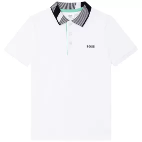 Hugo Boss Boys S/S Polo _ White J25N58-10B