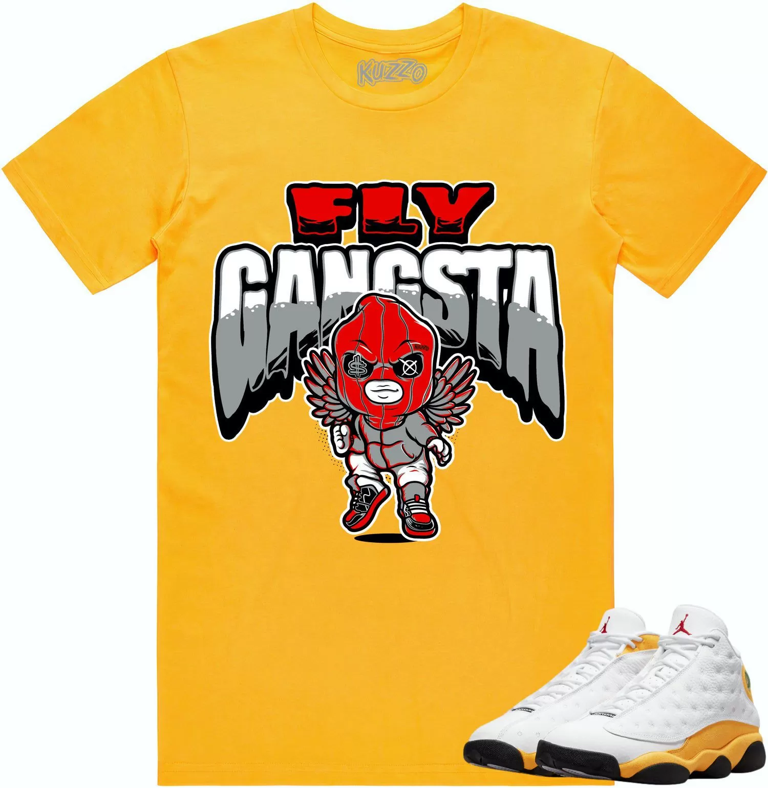 Jordan 13 University Gold 13s Shirt to Match - RED FLY GANGSTA