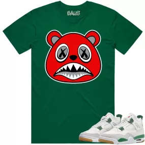 Jordan 4 Pine Green SB 4s Shirt to Match - ANGRY BAWS BEAR