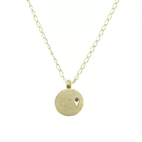 Juju Short Necklace with a Coin