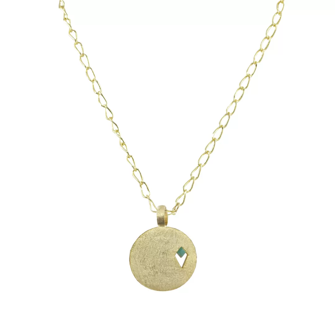 Juju Short Necklace with a Coin