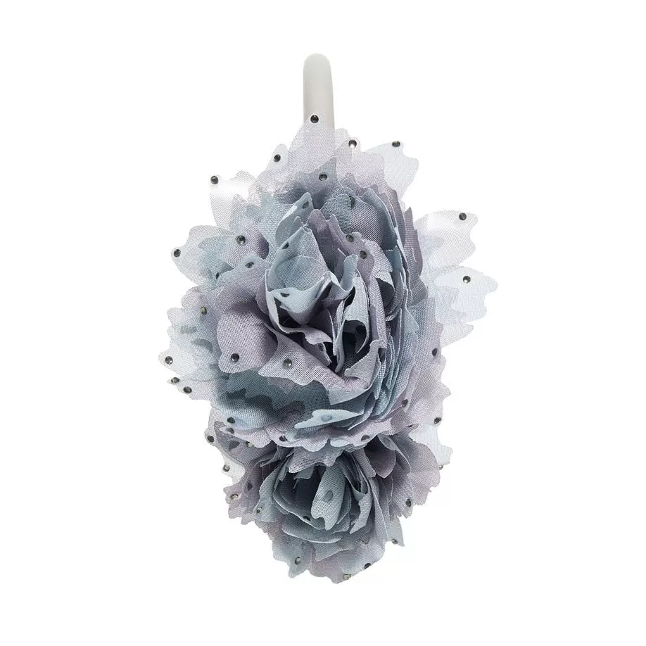 LELE X SJP ANTHRACITE PEONY BOUQUET HEADBAND