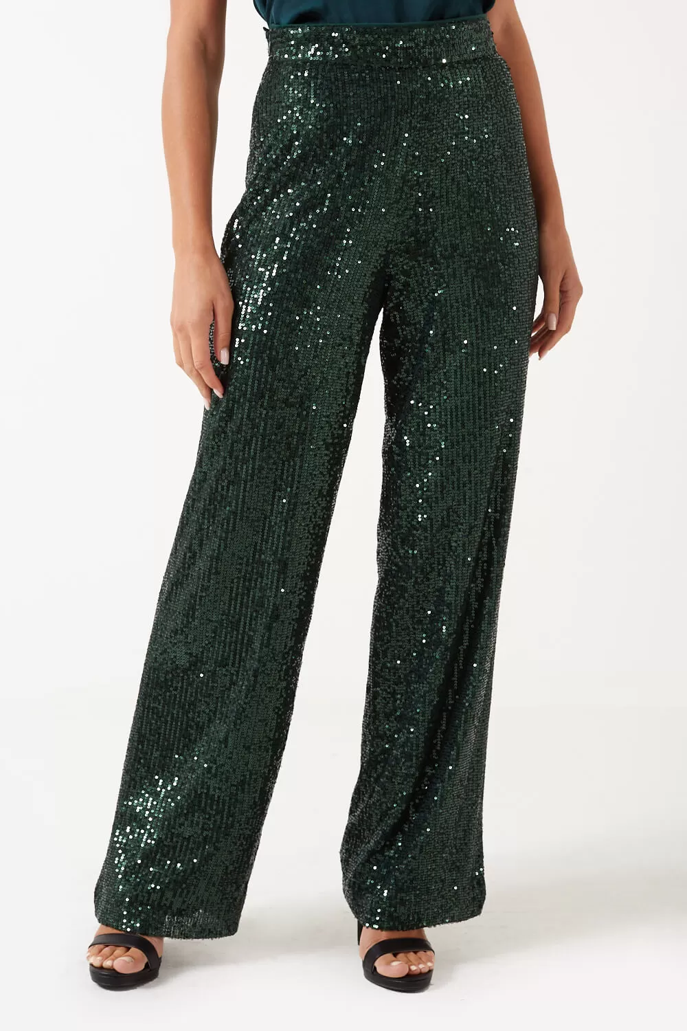 Marc Angelo High Waist Sequin Trouser