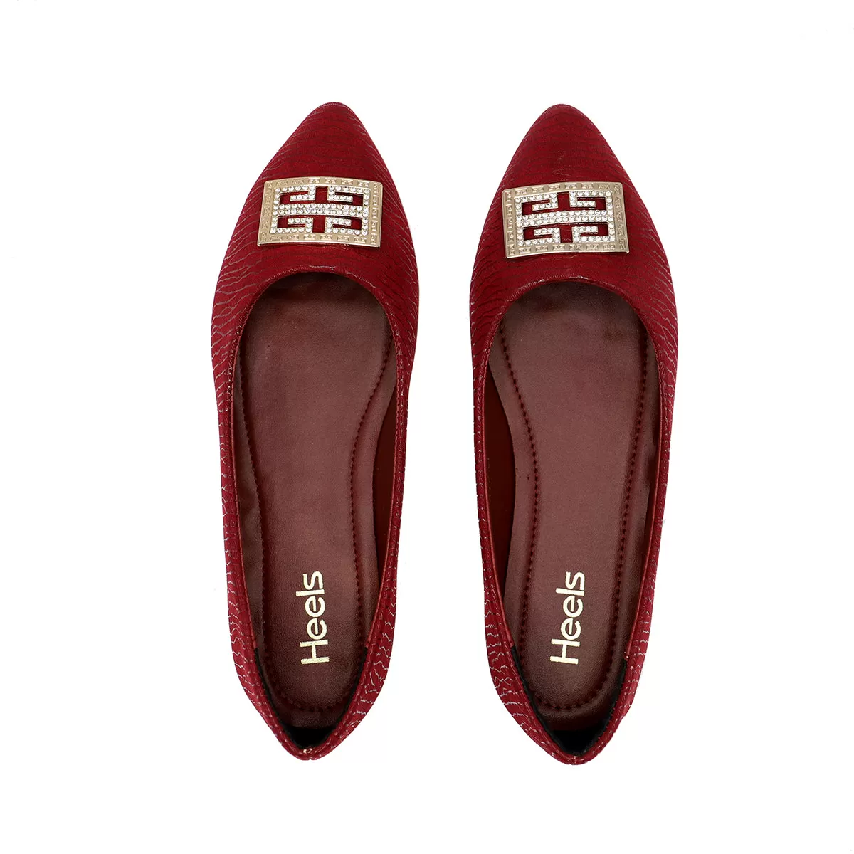 Maroon Casual Pumps 090775