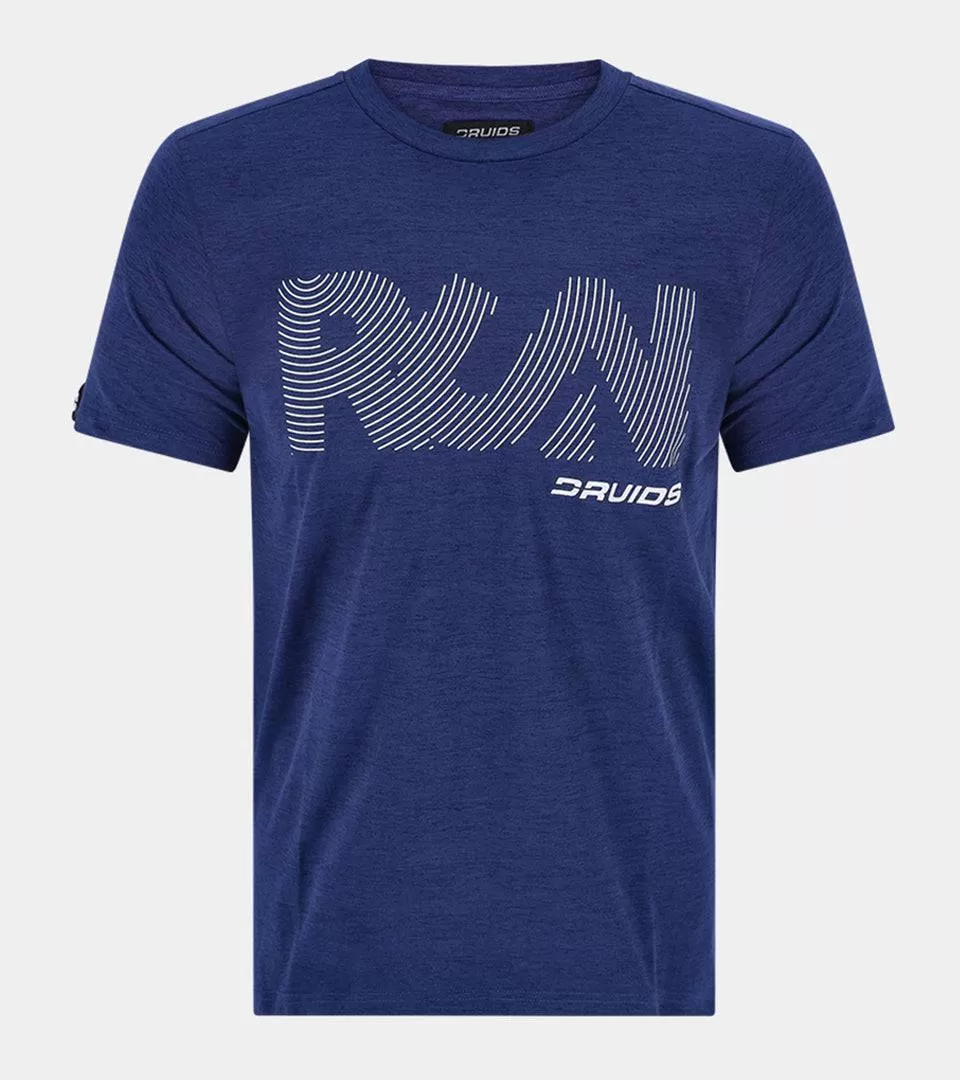 MEN'S RUN SPORTS T-SHIRT - NAVY