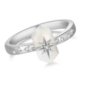 Moonstone Silver Star Ring - Magic Stone