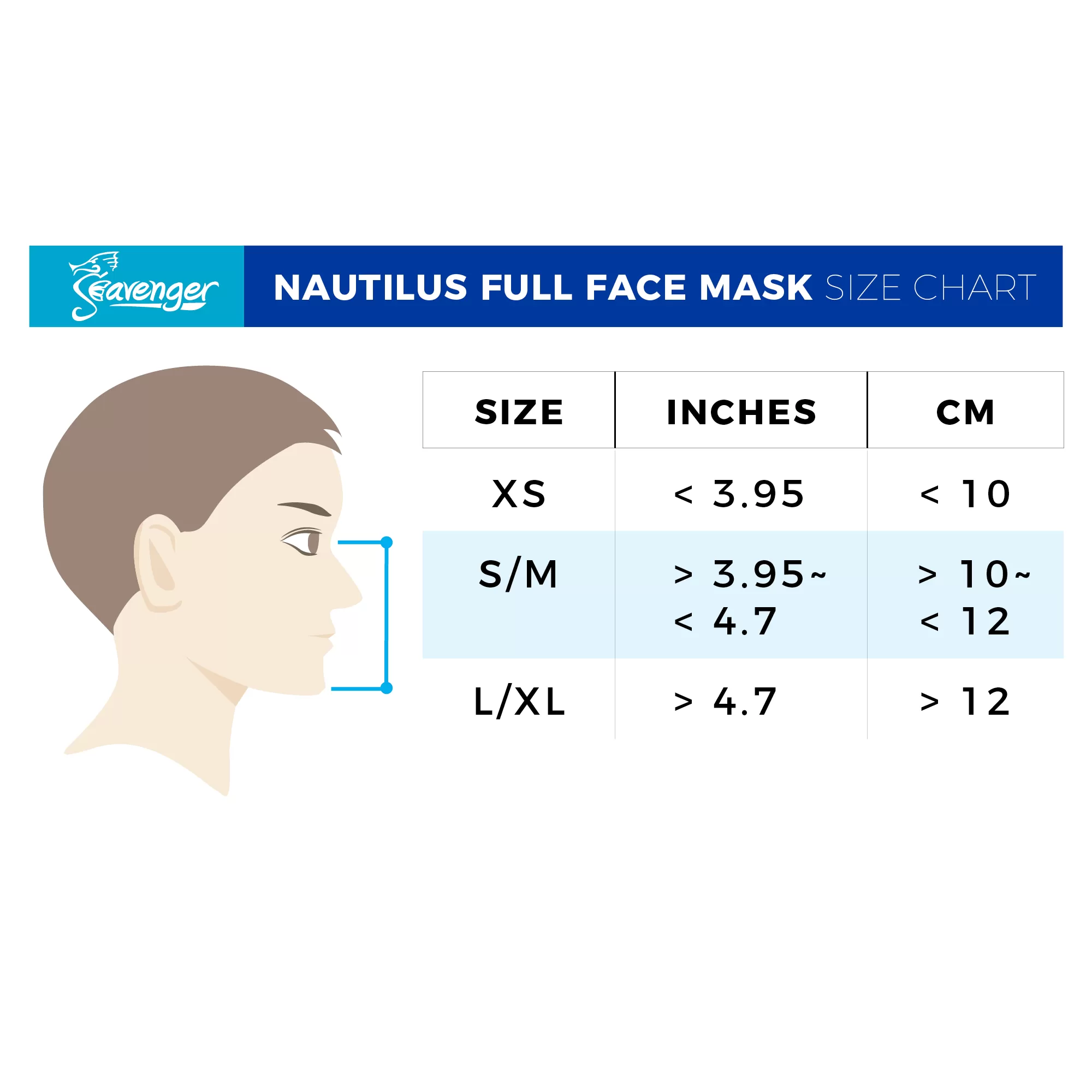 Nautilus Full Face Mask - Blue Gray