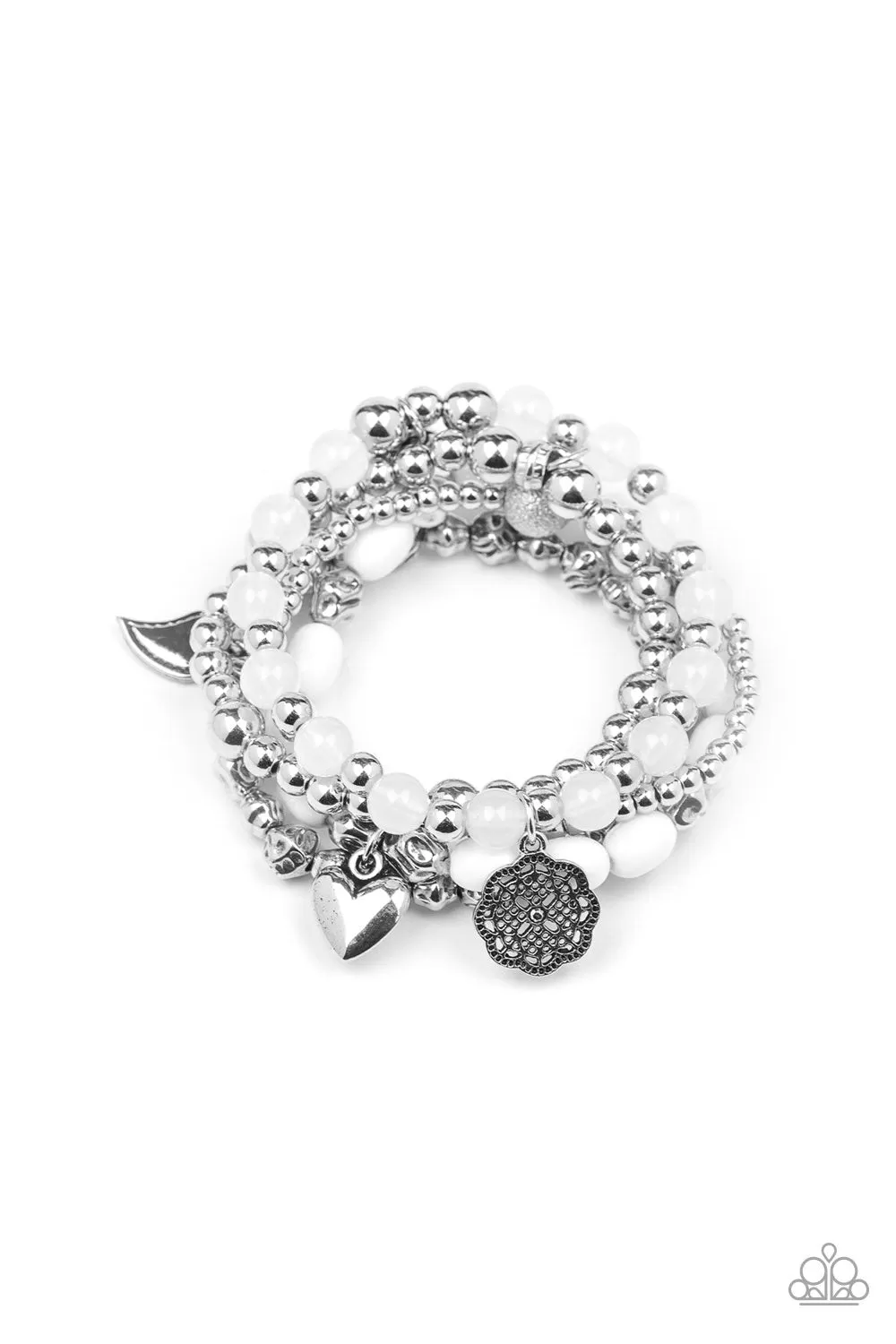 No CHARM Done White-Bracelet