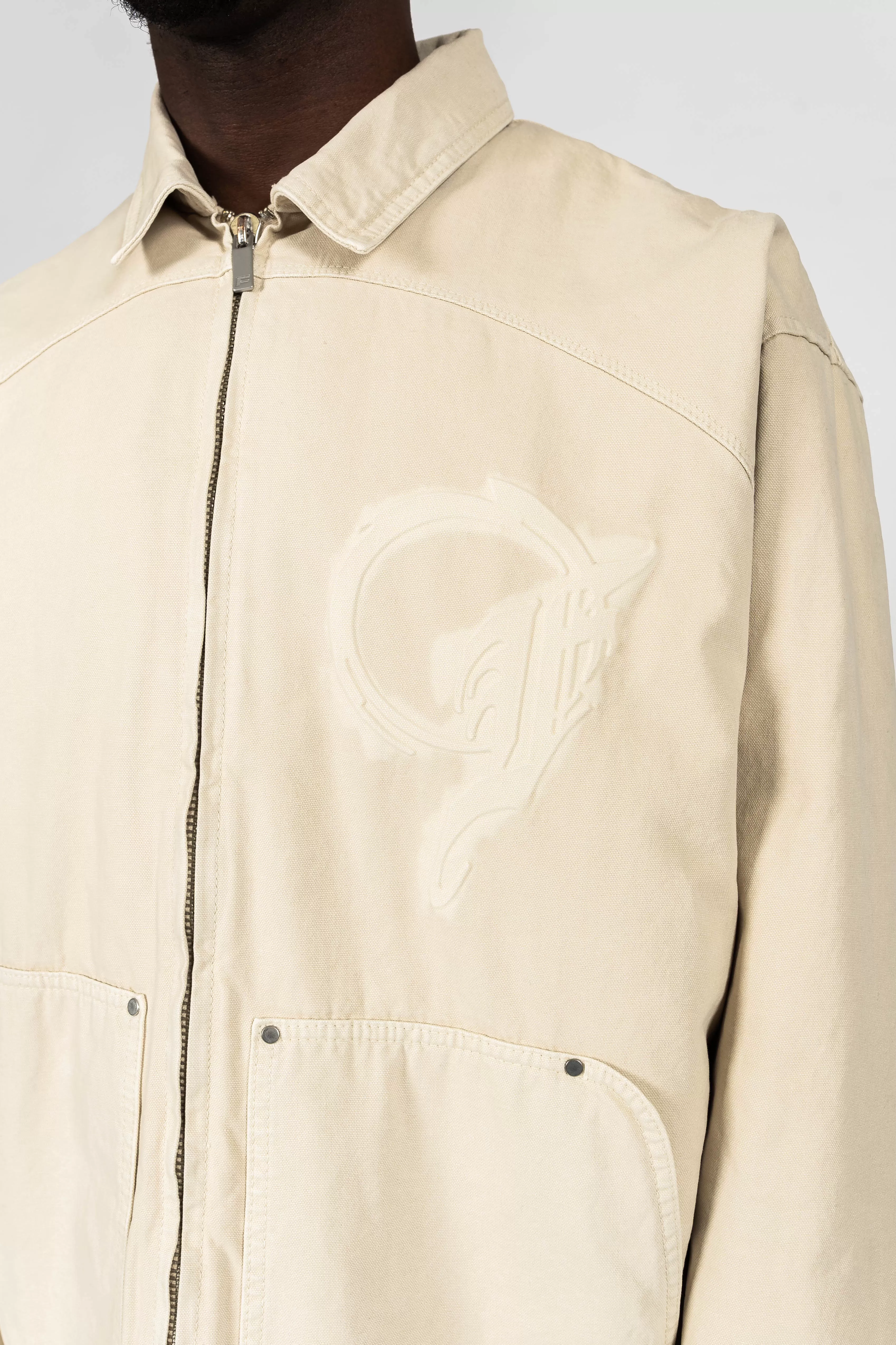 OAT PUNCHED F CANVAS JACKET