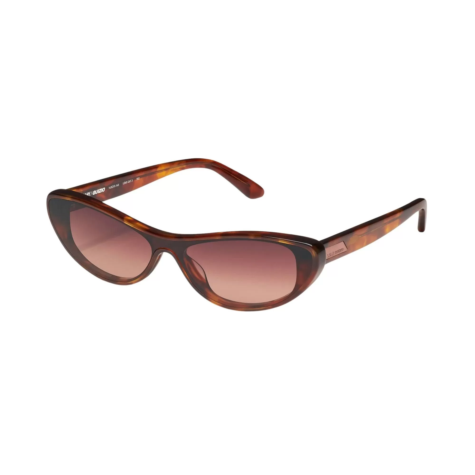 Quay Women's Slate Smooth Cat Eye Sunglasses