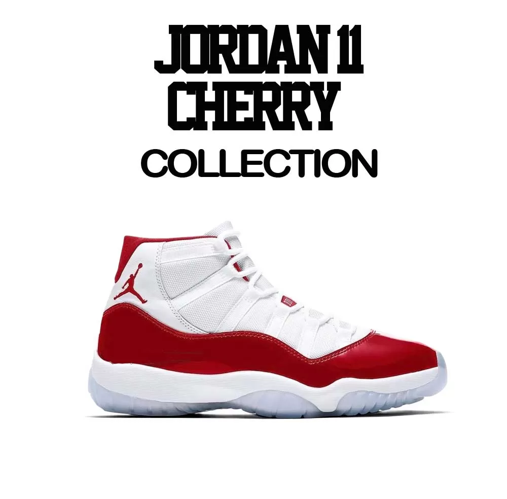 Retro 11 Varsity Red Shirt - Clean Pair - Red